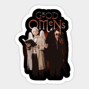 good omens angel demon Sticker